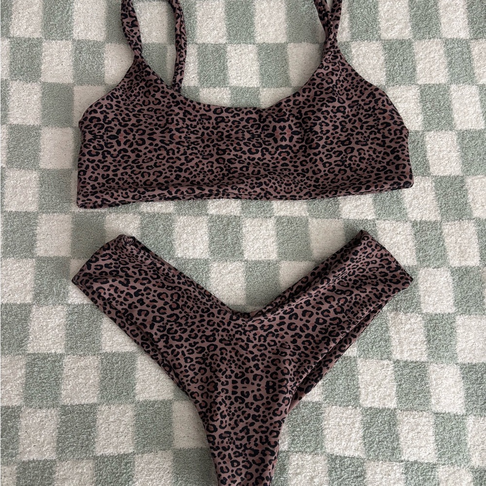 Leopard Print Bikini Set